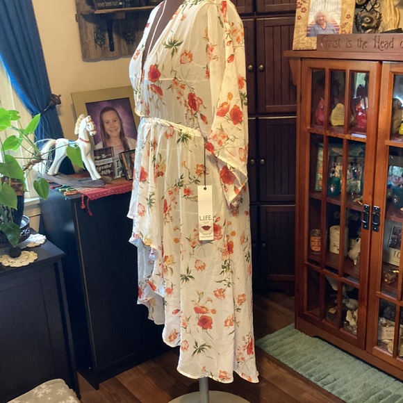 L.I.F.E. Is for eternity Sheer  high low dress NWT size L - Picture 4 of 10